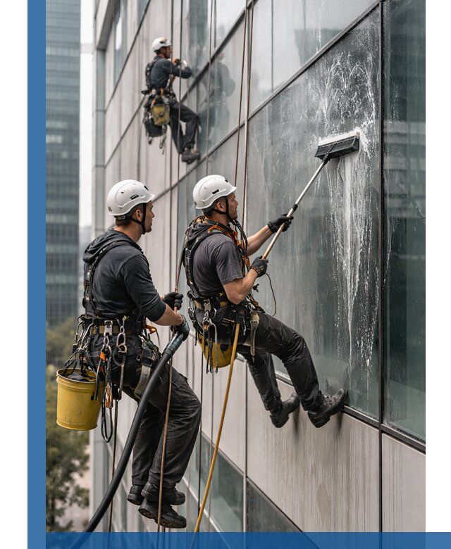 Профессиональная высотная мойка фасадов зданий в Слободской