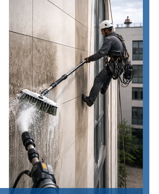 Мойка фасада из керамогранита в Слободской от 309 р. | ВЫСОТНИК-Слб