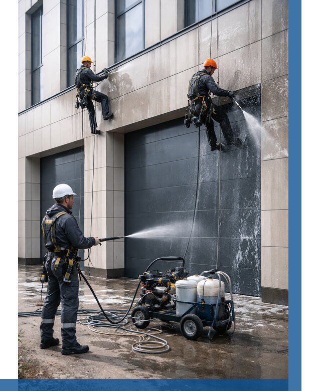 Послестроительная мойка фасада в Слободской от 309 р. | ВЫСОТНИК-Слб