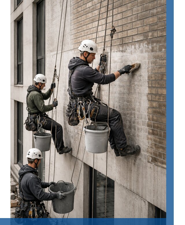 Удаление высолов с фасада в Слободской от 258 р. | ВЫСОТНИК-Слб