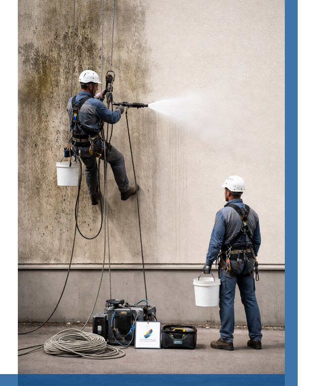 Очистка фасада от плесени в Слободской от 309 р. | ВЫСОТНИК-Слб