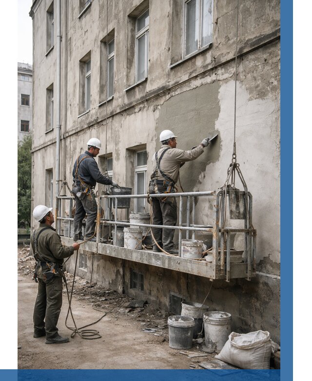 Капитальный ремонт фасада в Слободской от 4328 р. | ВЫСОТНИК-Слб