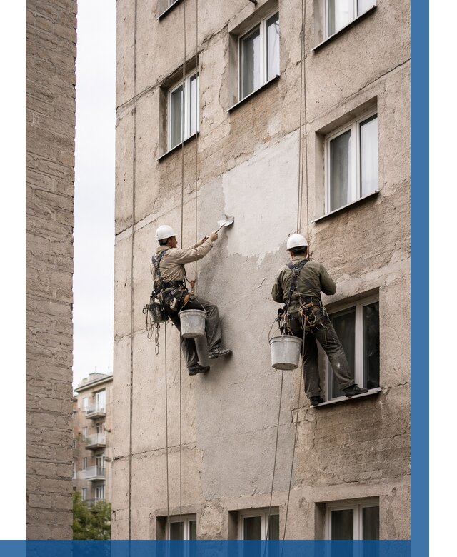 Косметический ремонт фасада в Слободской от 1134 р. | ВЫСОТНИК-Слб