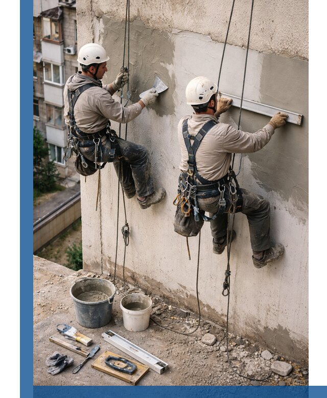 Комплексный ремонт штукатурного фасада с гарантией в Слободской