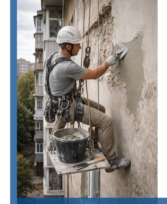 Восстановление фасадной штукатурки в Слободской с гарантией качества