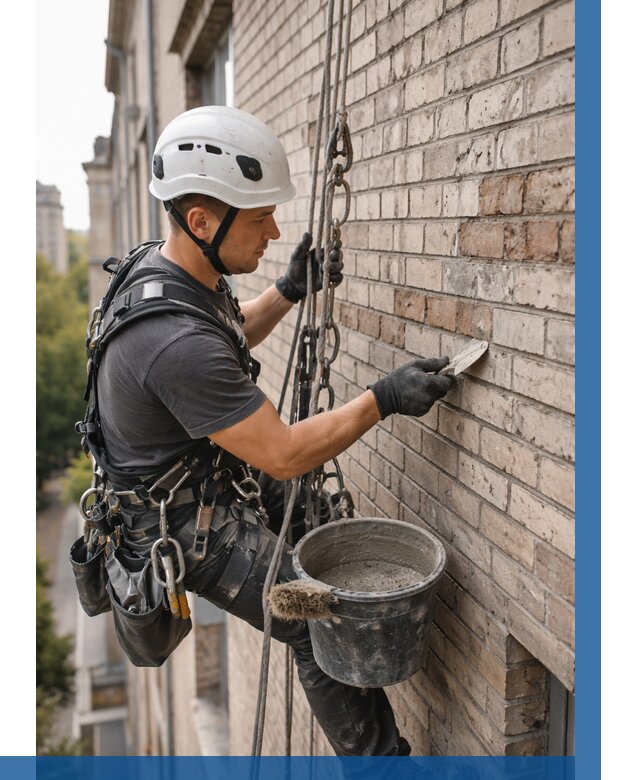 Ремонт кирпичной кладки фасада в Слободской от 1855 р. | ВЫСОТНИК-Слб