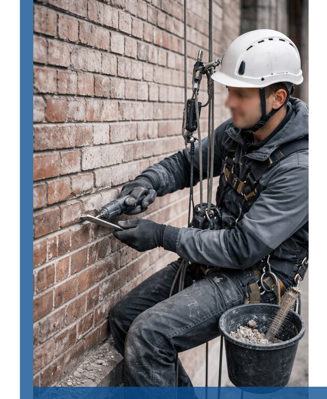 Расшивка кирпичных швов фасадов и стен, ремонт в Слободской