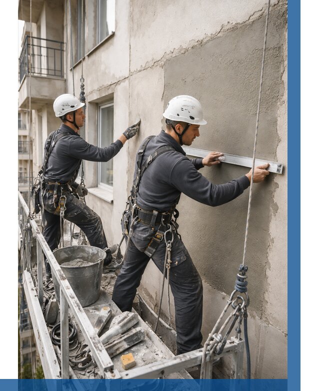 Штукатурка фасада на высоте в Слободской от 927 р. | ВЫСОТНИК-Слб