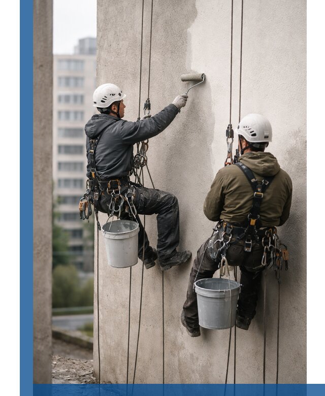 Покраска фасадов высотными альпинистами в Слободской с гарантией