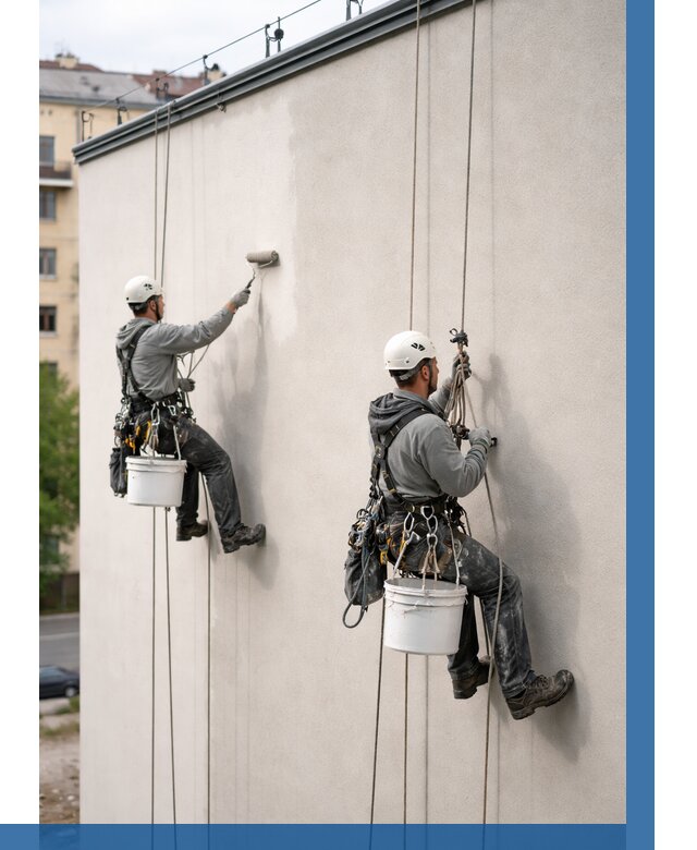 Покраска оштукатуренного фасада в Слободской от 330 р. | ВЫСОТНИК-Слб