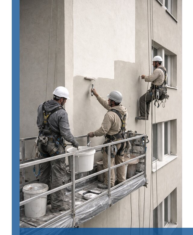 Покраска оштукатуренного фасада в Слободской под ключ с гарантией