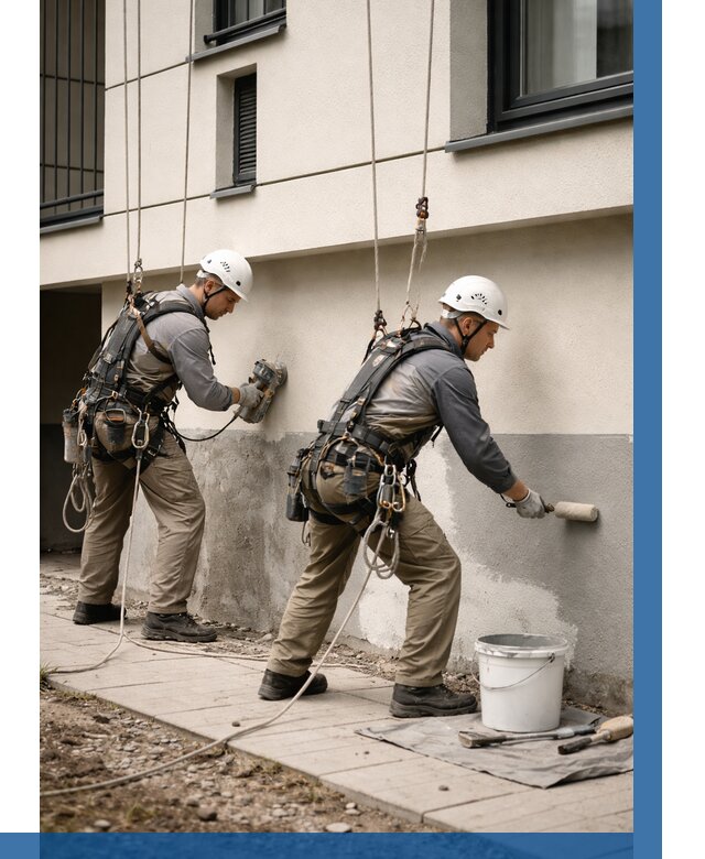 Окраска цоколя здания в Слободской от 464 р. под ключ | ВЫСОТНИК-Слб