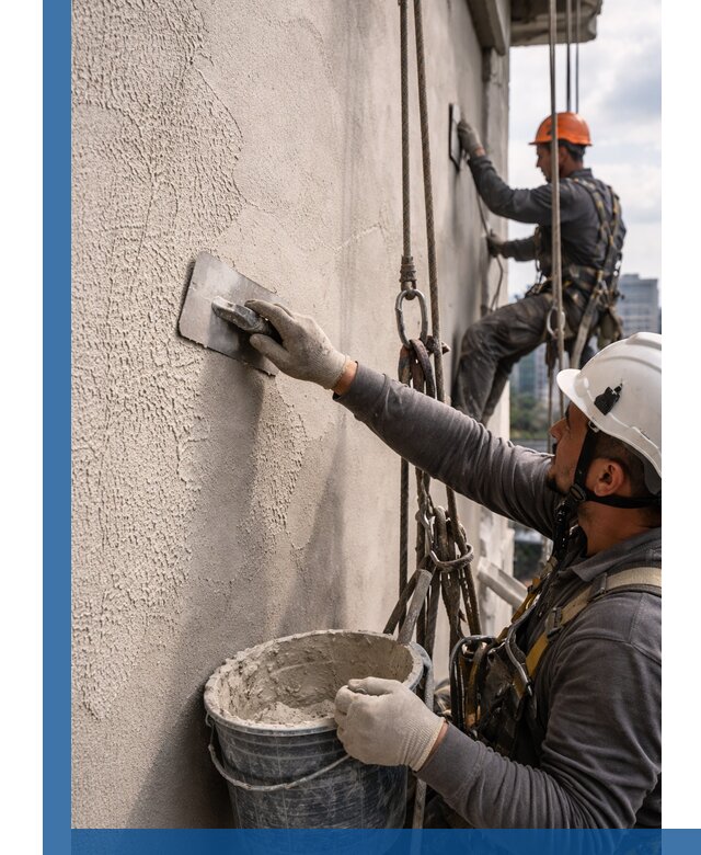 Декоративная штукатурка фасада с утеплением и защитой в Слободской