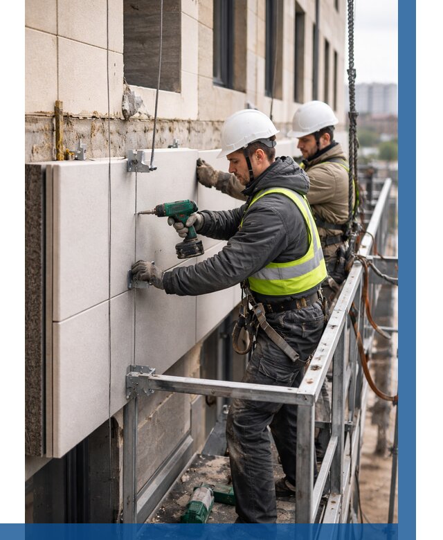 Монтаж фасадных термопанелей в Слободской от 1546 р. | ВЫСОТНИК-Слб