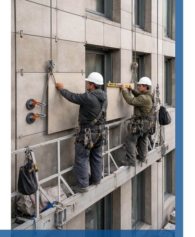 Монтаж керамогранита на фасад в Слободской от 2576 р. | ВЫСОТНИК-Слб