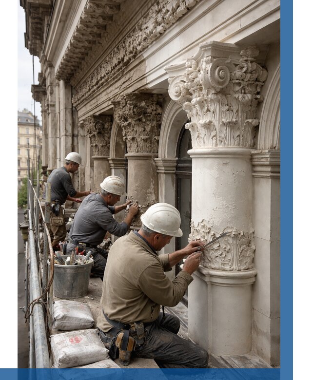 Реставрация фасадной лепнины в Слободской от 2576 р. | ВЫСОТНИК-Слб