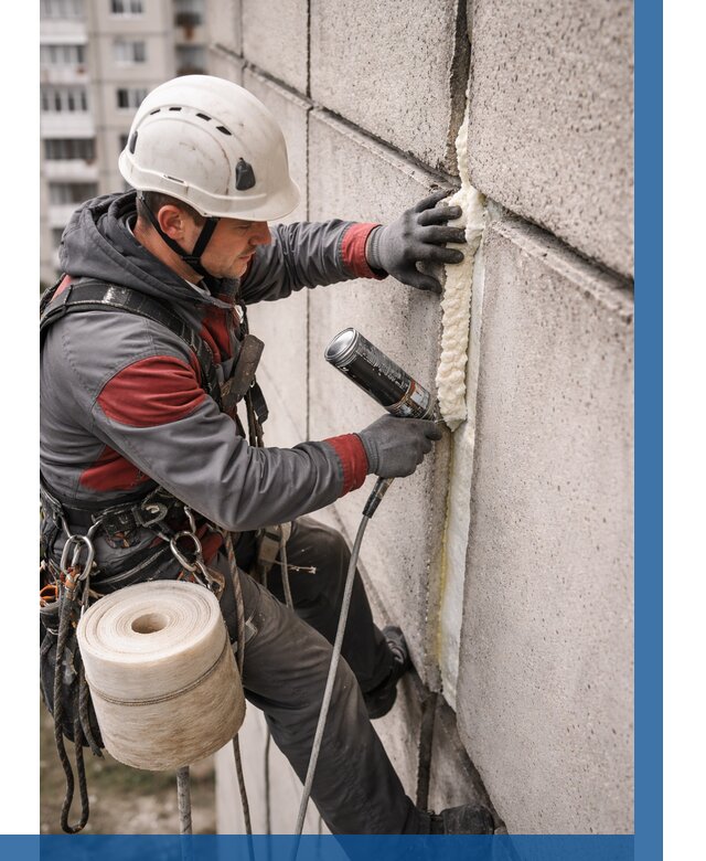 Утепление межпанельных швов в Слободской от 721 р. | ВЫСОТНИК-Слб