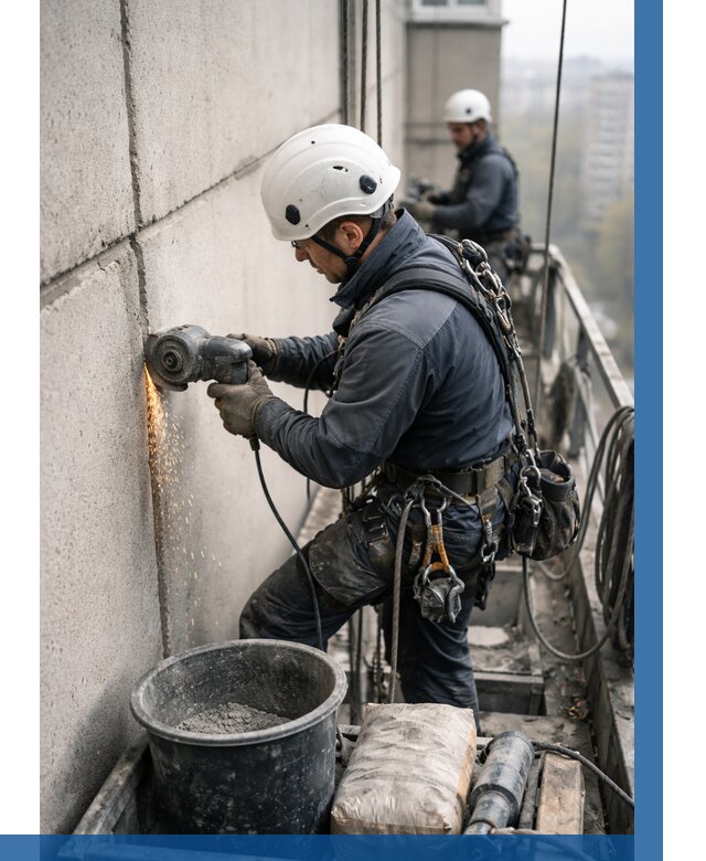 Штробление межпанельных швов в Слободской от 1237 р. | ВЫСОТНИК-Слб