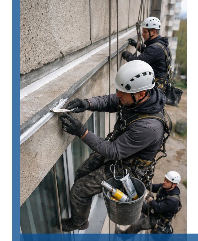 Герметизация примыкания балкона в Слободской под ключ с гарантией