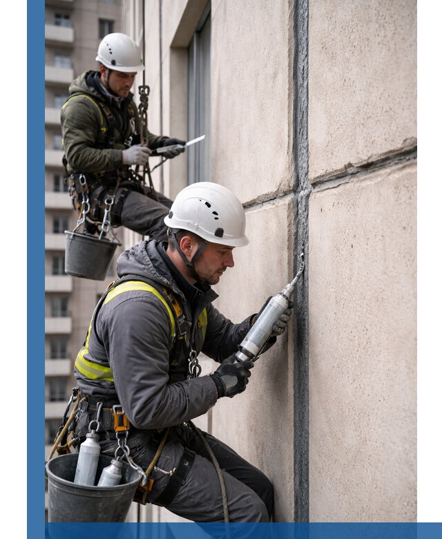 Герметизация деформационных швов фасада в Слободской качественно