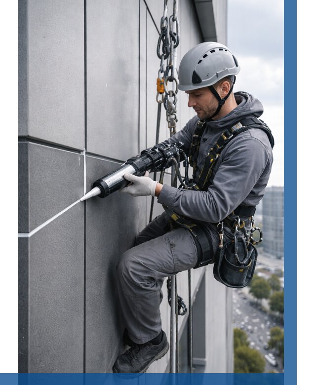 Герметизация стыков фасадных панелей в Слободской от 6698 р.| ВЫСОТНИК-Слб