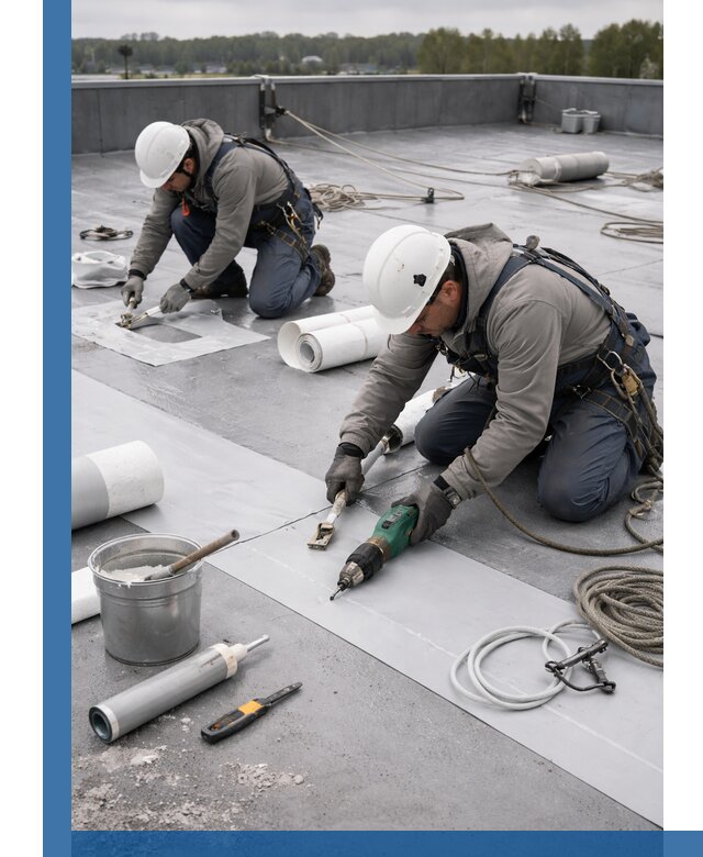 Ремонт мембранной кровли в Слободской качественно и с гарантией