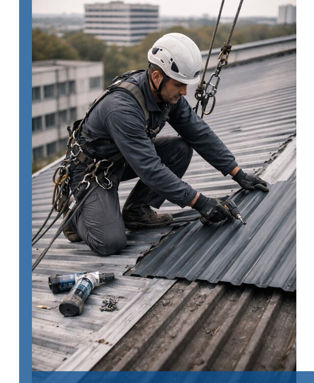 Ремонт профнастила на кровле в Слободской, работы под ключ