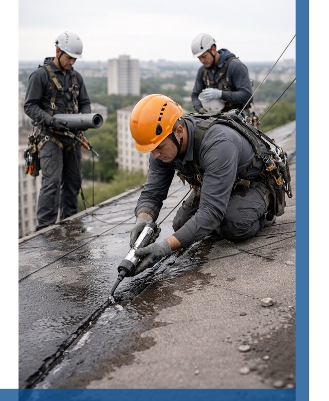 Устранение протечек кровли в Слободской от 12366 р. | ВЫСОТНИК-Слб