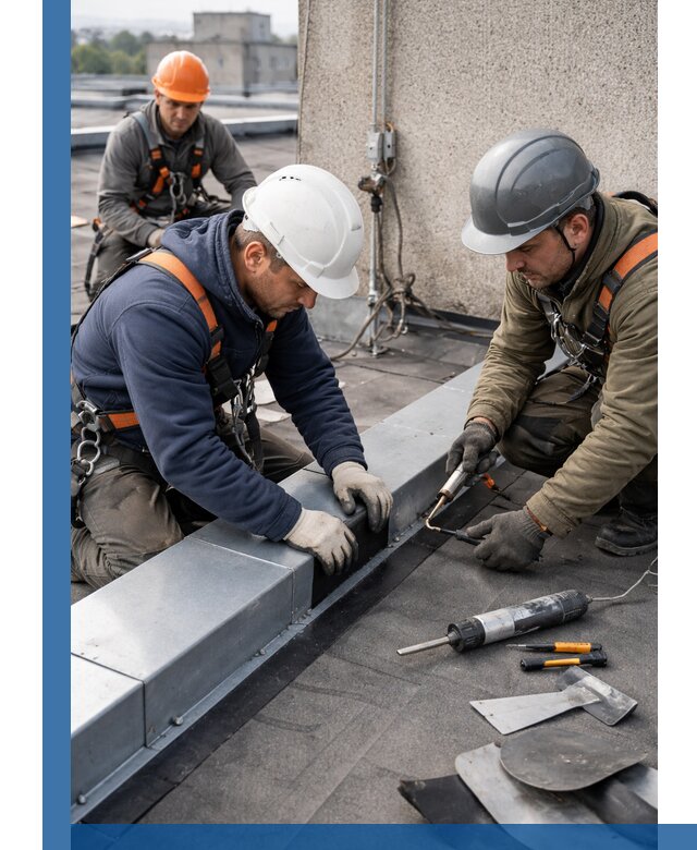 Ремонт кровельных примыканий в Слободской профессионально