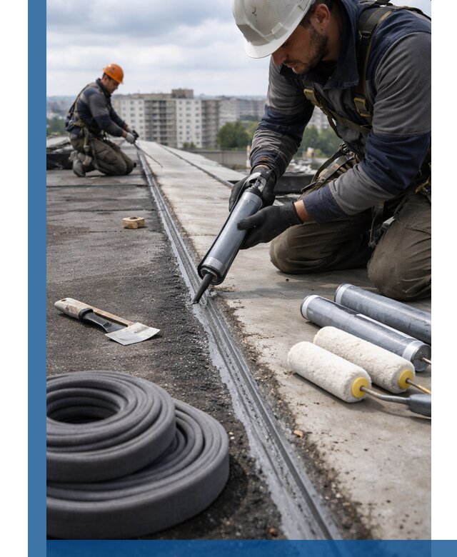 Герметизация швов кровли в Слободской с гарантией герметичности
