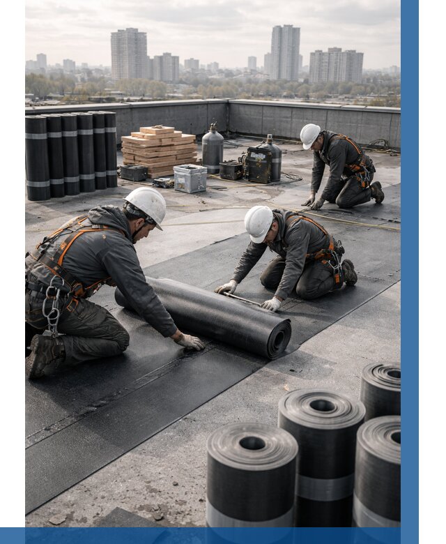 Монтаж мягкой кровли под ключ в Слободской от 464 р. | ВЫСОТНИК-Слб