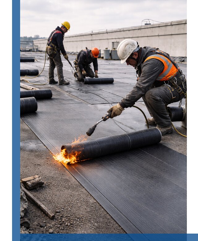 Монтаж наплавляемой кровли в Слободской профессионально