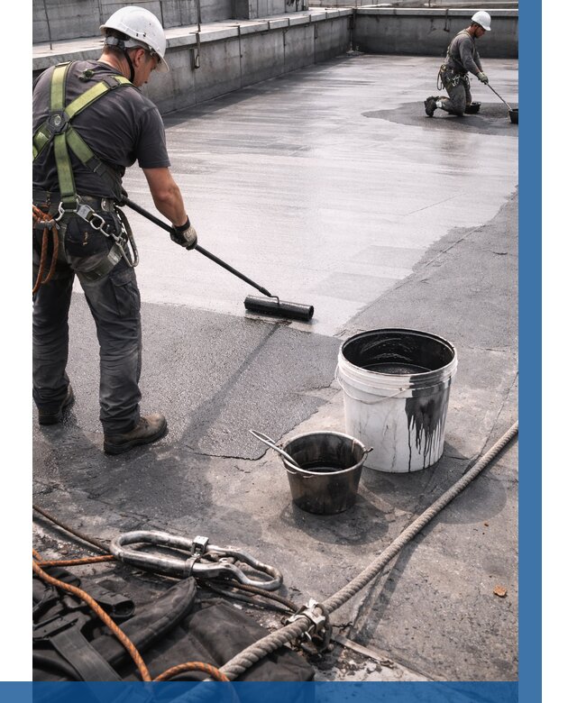 Гидроизоляция кровли жидкой резиной в Слободской от 515 р. | ВЫСОТНИК-Слб