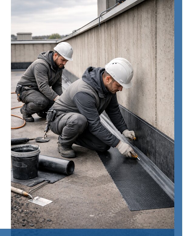 Гидроизоляция примыканий на кровле в Слободской от 927 р. | ВЫСОТНИК-Слб