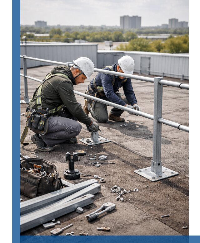 Монтаж кровельного ограждения в Слободской под ключ с гарантией