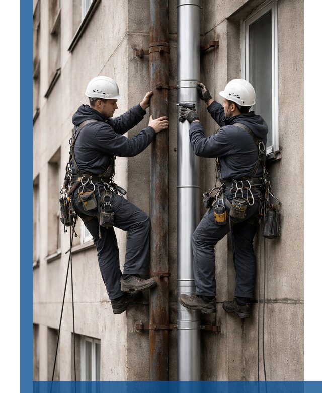 Замена водосточных труб в Слободской: монтаж и демонтаж под ключ