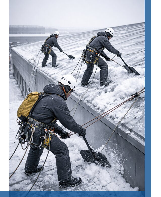 Очистка навесов от снега в Слободской от 4637 р. | ВЫСОТНИК-Слб