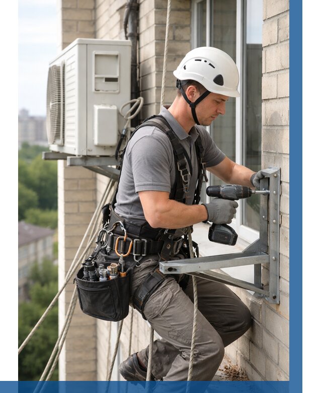 Установка кронштейнов кондиционера в Слободской от 3607 р. | ВЫСОТНИК-Слб