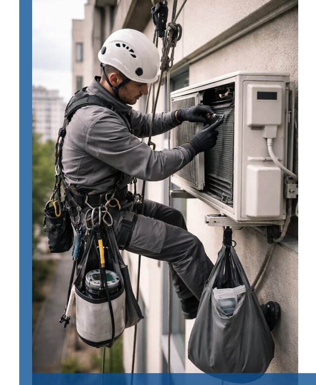 Обслуживание внешнего блока кондиционера в Слободской профессионально