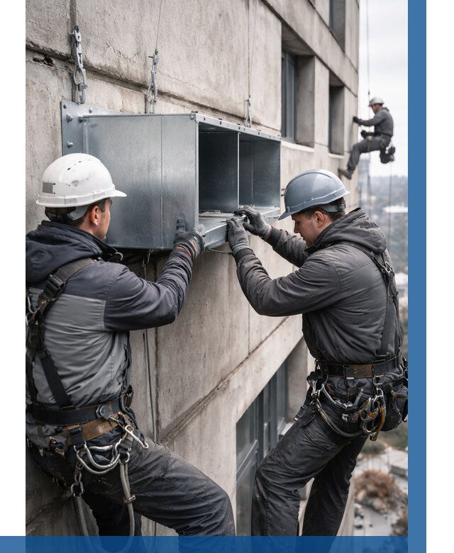 Монтаж вентиляционных коробов в Слободской от 3092 р. | ВЫСОТНИК-Слб