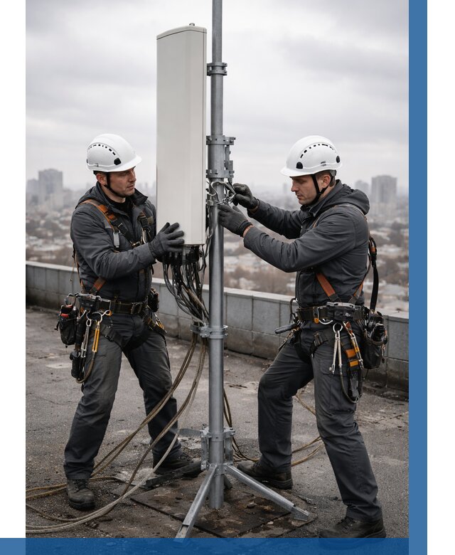 Монтаж антенн связи на крыше в Слободской от 8759 р. | ВЫСОТНИК-Слб