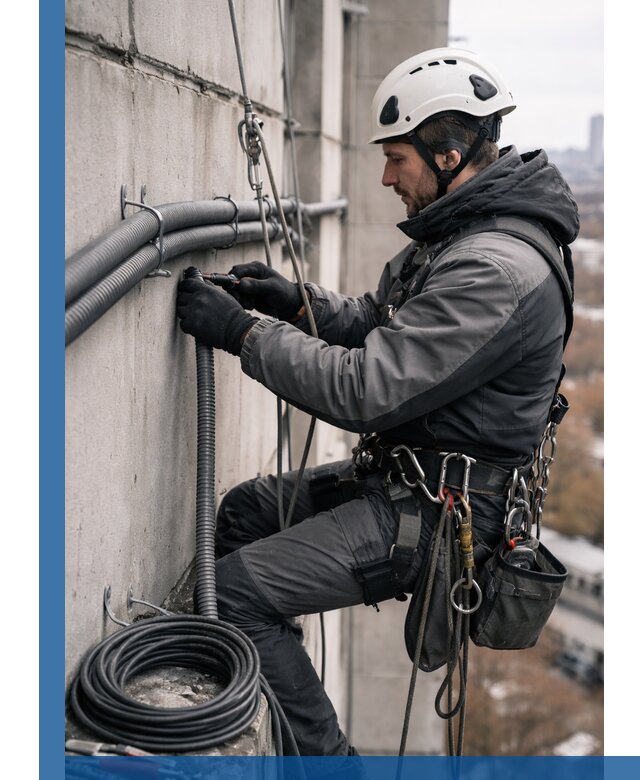 Профессиональный монтаж гофры для кабеля в Слободской с гарантией