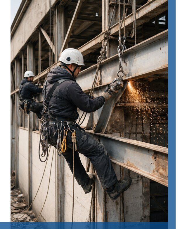 Демонтаж металлоконструкций на высоте в Слободской от 6698р. |ВЫСОТНИК-Слб