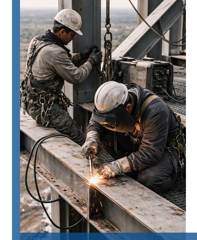 Высотные сварочные работы в Слободской для промышленных объектов