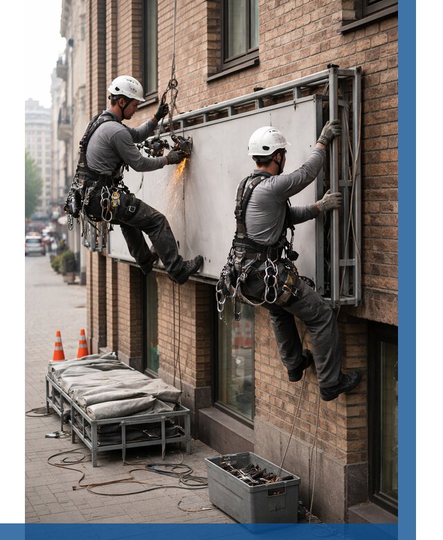 Демонтаж рекламной вывески в Слободской от 6698 р. | ВЫСОТНИК-Слб