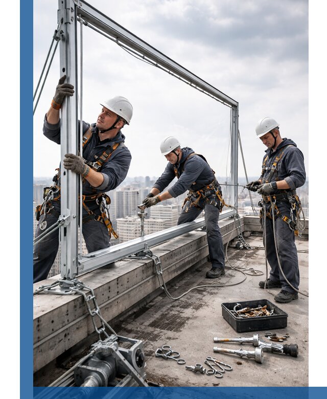 Монтаж крышных рекламных конструкций под ключ в Слободской