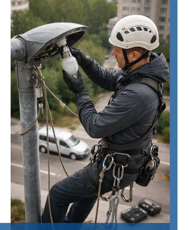 Замена ламп на высоте в Слободской от 2576 р. | ВЫСОТНИК-Слб