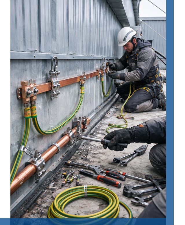 Монтаж заземления здания в Слободской от 25763 р. | ВЫСОТНИК-Слб