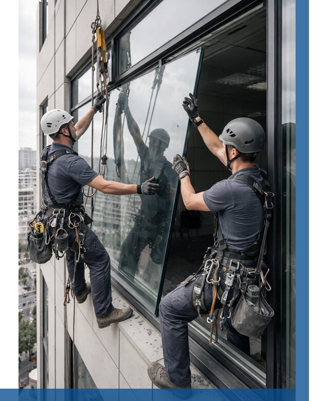 Замена стеклопакетов на высоте в Слободской от 5668 р. | ВЫСОТНИК-Слб