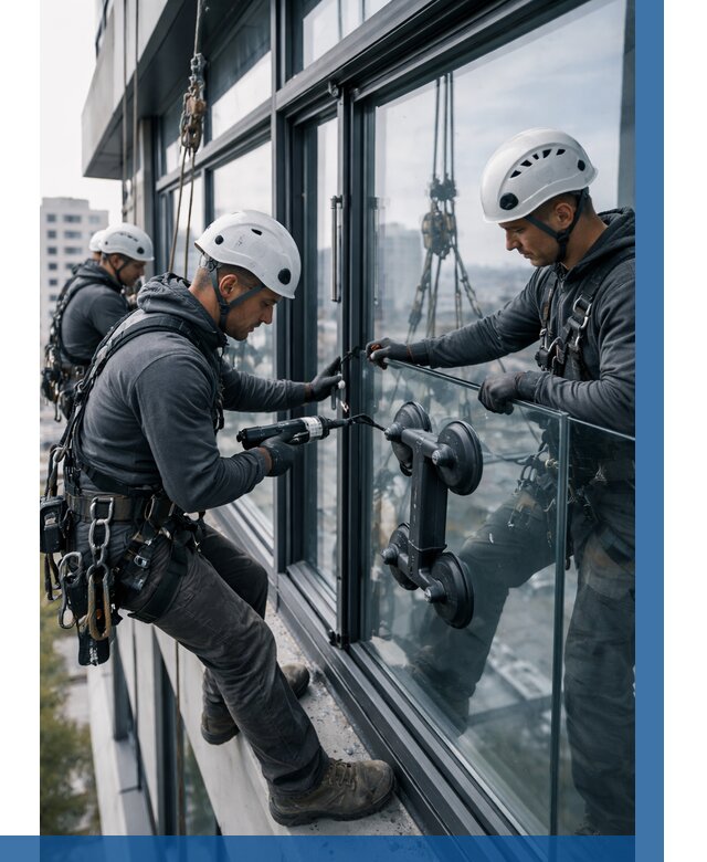 Витражное остекление зданий в Слободской от 3607 р. | ВЫСОТНИК-Слб